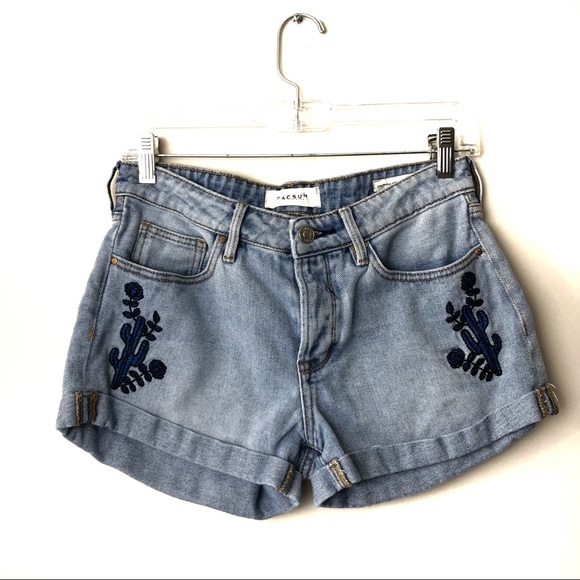 PacSun Pants - ❤️ Pacsun cactus embroidered Girlfriend Shorts